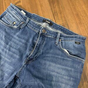 Mavi Jeans Mens 38x32 Blue Zach Straight Leg Denim Stretch Pants